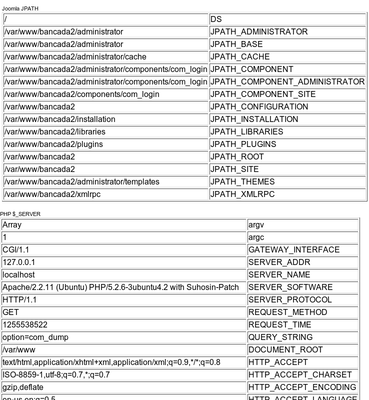 Joomla JPATH and PHP $_SERVER